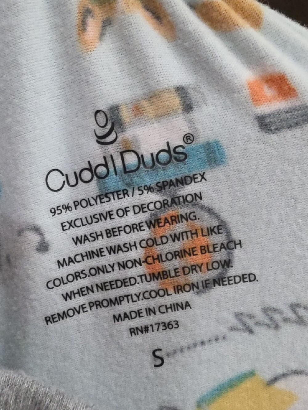 🐾 CuddlDuds Pup Print Pajama Set – Size Small 🐾 - Picture 10 of 11